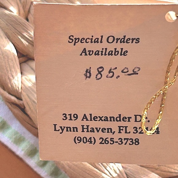 Woven Rose Basket Cream Pink Belleek Ware Bev Sparks Handcrafted 1991 Florida - Picture 16 of 16